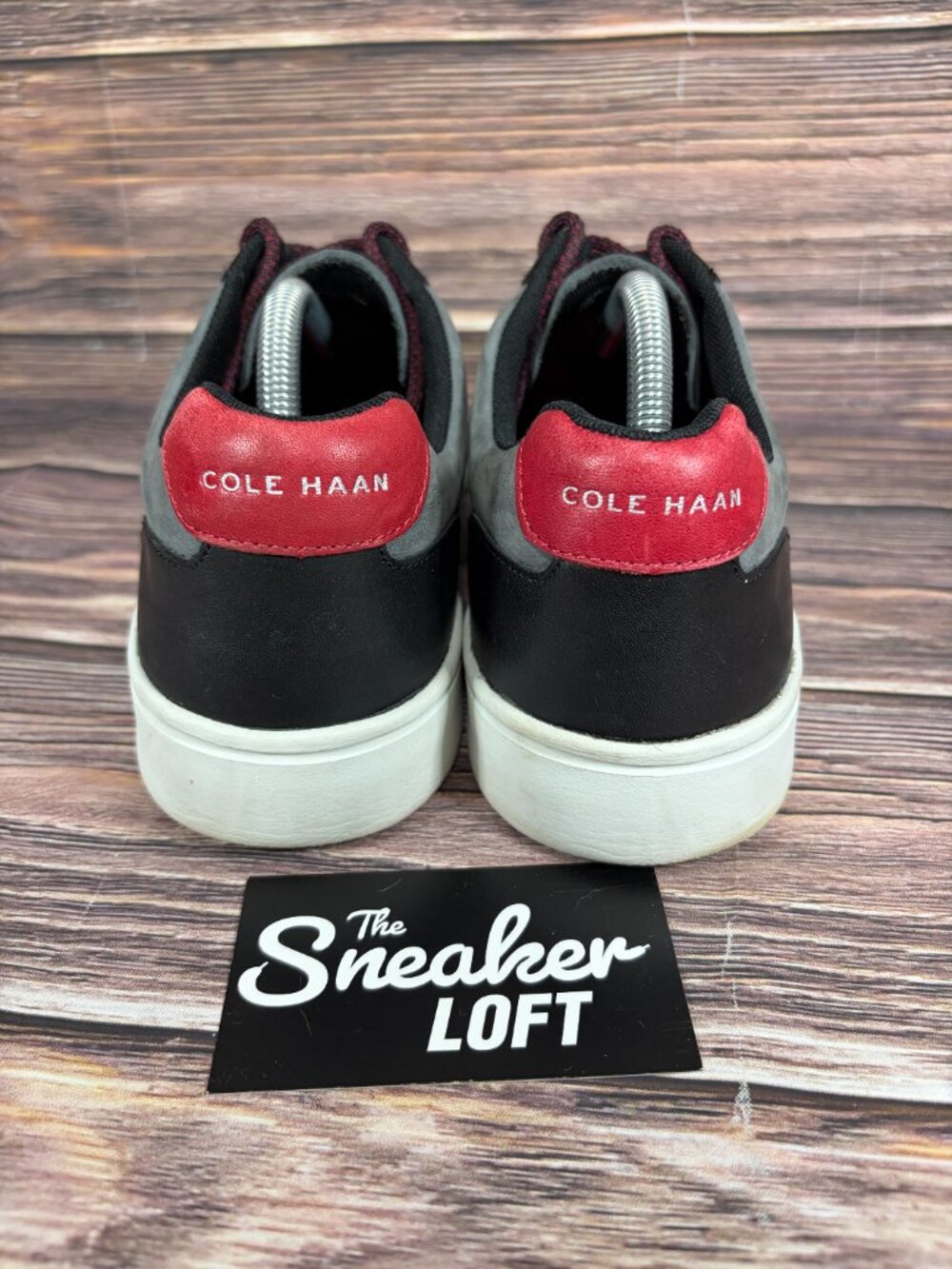 Cole Haan Grand Crosscourt Modern Perforated Gray Lace Up Shoes Size 10 - Picture 4 of 8